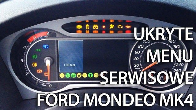 menu serwisowe Ford Mondeo MK4