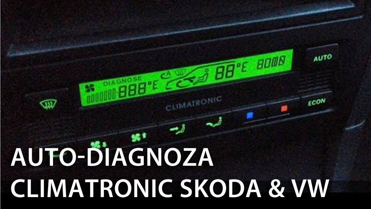 Climatronic menu serwisowe i autodiagnoza VW / Škoda mr