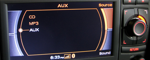 Audi RNS-E aktywacja AUX-IN