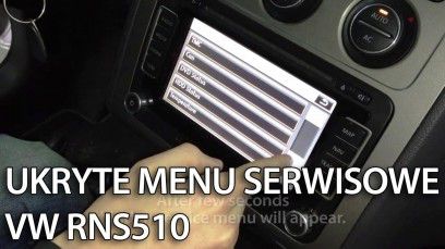 Ukryte menu serwisowe RNS 510 Škoda VW mr fix pl