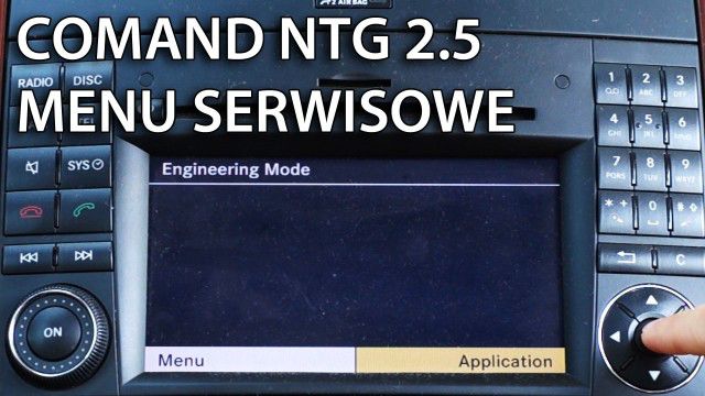 Mercedes COMAND APS NTG 2.5 Ukryte menu