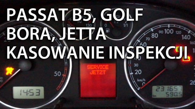 VW Passat B5 kasowanie inspekcji (Golf, Bora, Jetta)