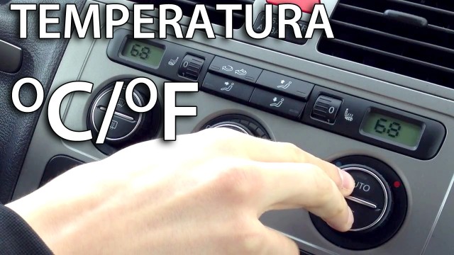 VW Climatronic zmiana temperatury z Celsjusza na Fahrenheita