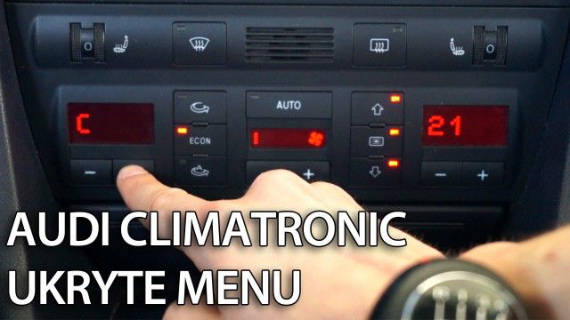 Audi A6 C5 Climatronic ukryte menu