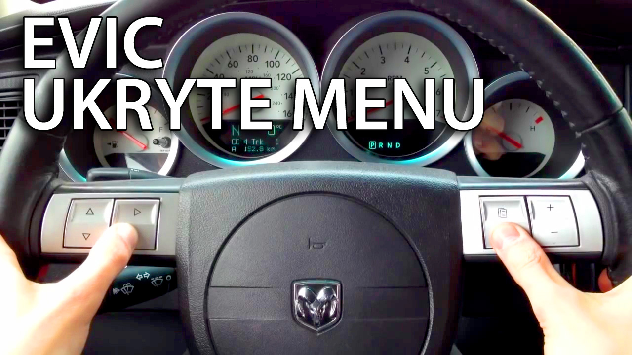 Ukryte menu EVIC MOPAR (Dodge, Jeep, Chrysler)