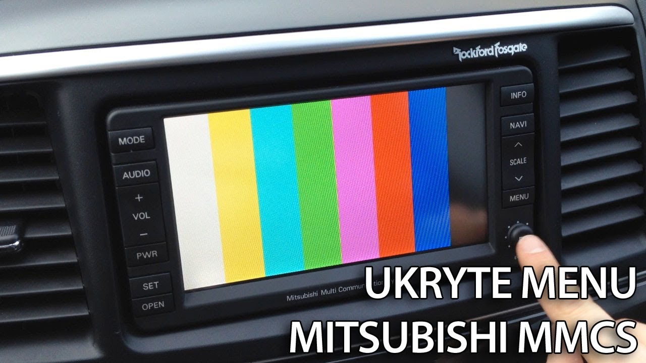 MMCS ukryte menu serwisowe nawigacji Mitsubishi