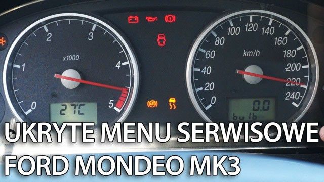Ford Mondeo MK3 test zegarów