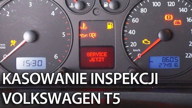 VW T5 kasowanie inspekcji